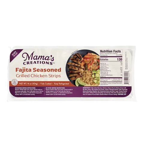 Fajita Seasoned<br />
Grilled Chicken Strips