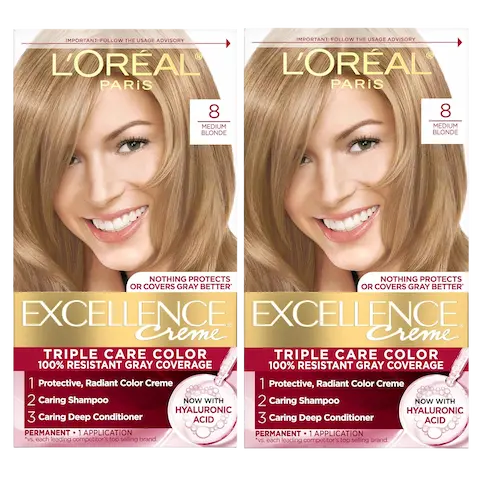 Excellence Creme<br />
Med Blonde Hair Color