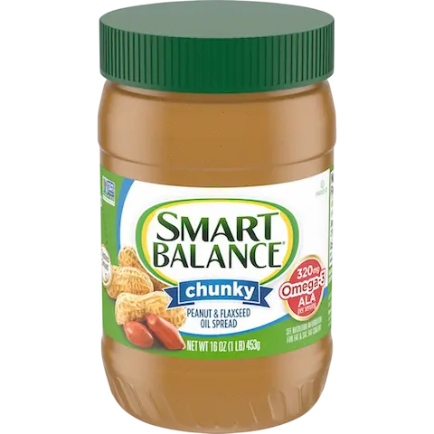 Chunky Peanut & Flaxseed<br />
Oil Spread