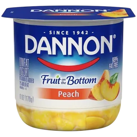 Fruit on the Bottom<br />
Peach Yogurt